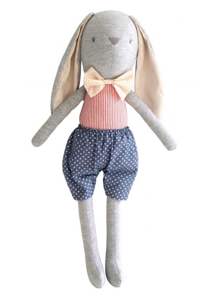 Louie Bunny Toy - French Blue – Traralgon Sugarbabies