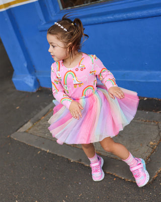 LET THE GOOD TIMES ROLL LONG SLEEVE CIRCUS DRESS