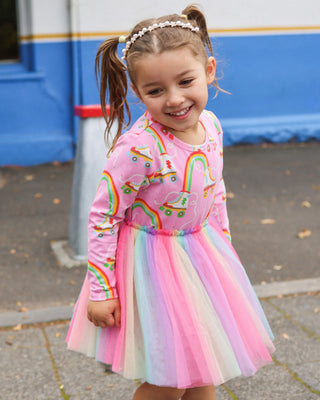 LET THE GOOD TIMES ROLL LONG SLEEVE CIRCUS DRESS
