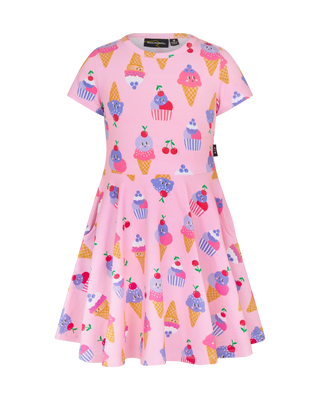 Waisted Dress - PINK LAVENDER