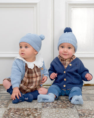 Organic Beanie Bobby - Bluebell