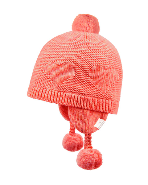 Organic Earmuff Heart Paprika