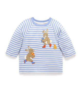 EASTER EGG THIEF TEE - POND STRIPE