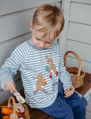EASTER EGG THIEF TEE - POND STRIPE