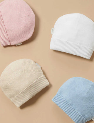 Textured Beanie - Blue Melange