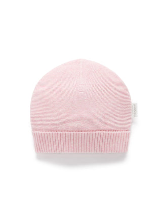 Textured Beanie - Pink Melange