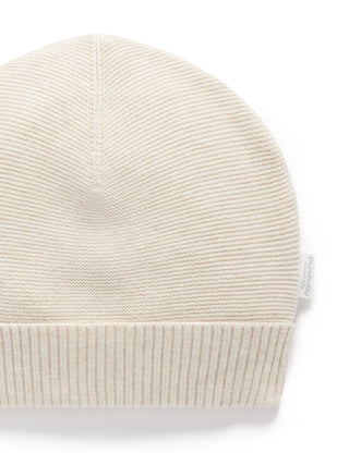 Textured Beanie - Wheat Melange