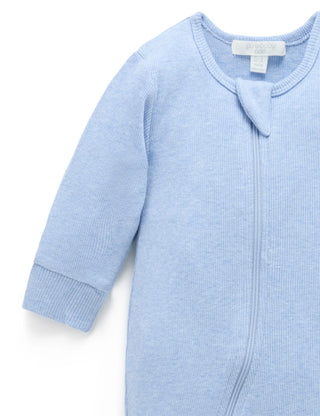 Ribbed Zip Growsuit