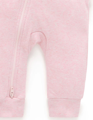 Ribbed Zip Growsuit