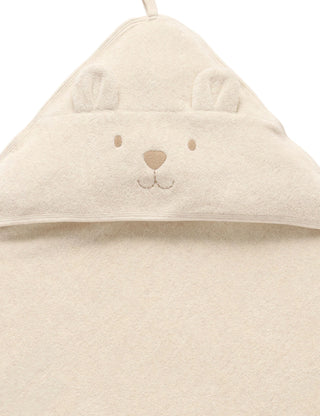 Hooded Bear Towel | Wheat Melange