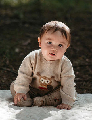MAGICAL FOREST JUMPER - OATMEAL MELANGE