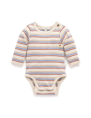 STRIPED BODYSUIT - SAPHIRE STRIPE