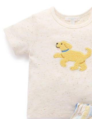 Doggy Short and Tee Set - Playful Stripe