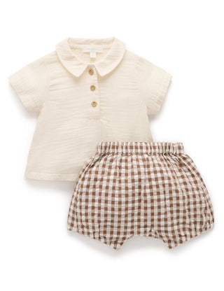 Gingham Set - Milk Choc Gingham