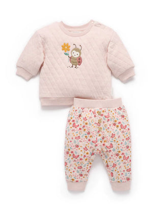 QUILTED TRACK SET - BUTTERFLY PRINT