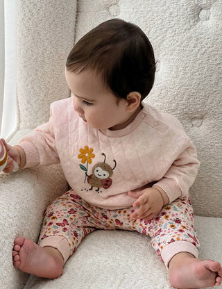 QUILTED TRACK SET - BUTTERFLY PRINT