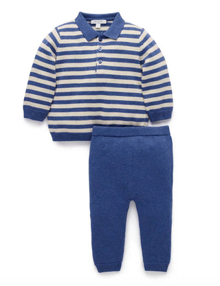 POLO KNIT SET - MERLIN MELANGE