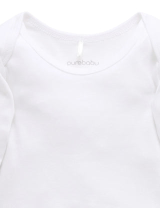 Easy neck L/S Bodysuit 2 pack - WHITE