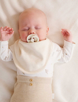 2 Pack Essentials Dribble Bib - Vanilla Bear