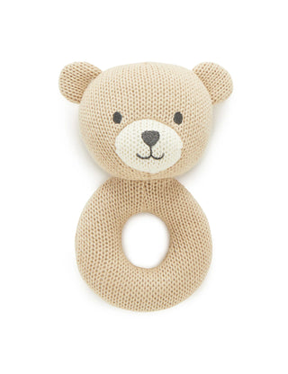 KNITTED BEAR RATTLE