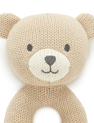 KNITTED BEAR RATTLE