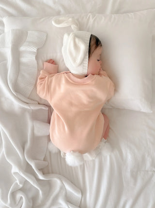 Cotton Tail Romper - Petal (Removable Tail)