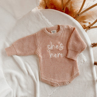 Announcement Bundle - 'She's Here' Chunky Knit Set