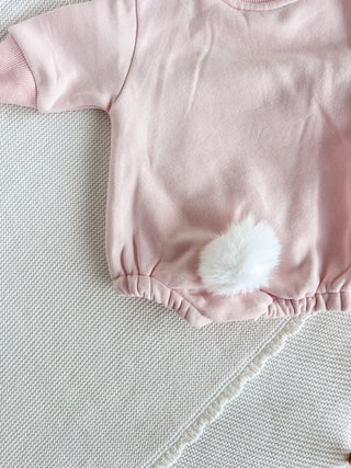 Cotton Tail Romper - Petal (Removable Tail)