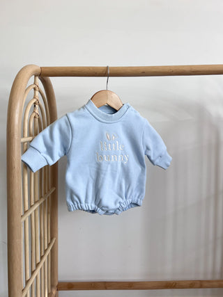 Cotton Tail Romper - Mist (Removable Tail)