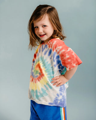 COSMIC POWERS TIE DYE SHORT SLEEVE T-SHIRT