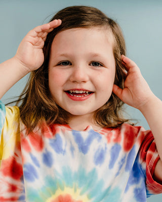 COSMIC POWERS TIE DYE SHORT SLEEVE T-SHIRT