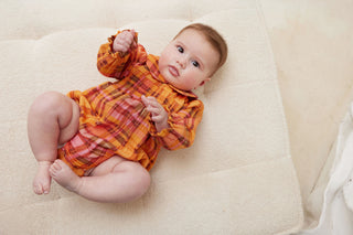Rainbow Tartan Collared Playsuit