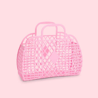 Sun Jellies Retro Basket Small - Bubblegum Pink