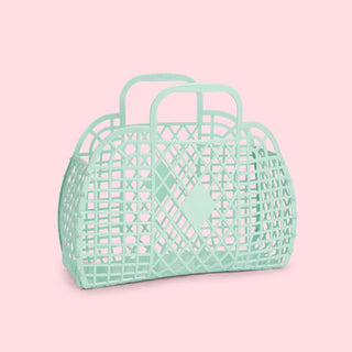 Sun Jellies Retro Basket Small - Mint