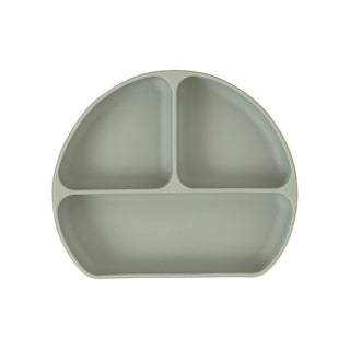 Silicone Suction Plate - Olive