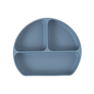 Silicone Suction Plate - Slate Blue