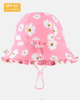 Swim Bell Hat Ripple - Daisy Watermelon