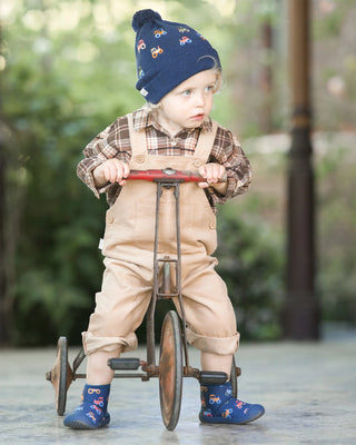 Baby Overalls Corduroy Quincy - Driftwood