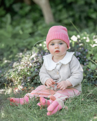 Organic Beanie Rover - Winter Rose