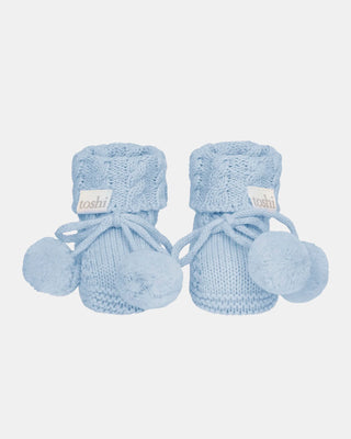 Organic Booties Yummy - Bluebell