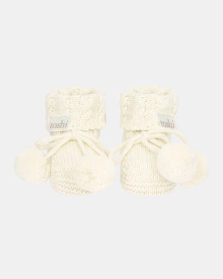 Organic Booties Yummy - Cream