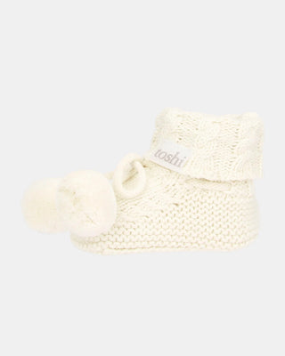 Organic Booties Yummy - Cream