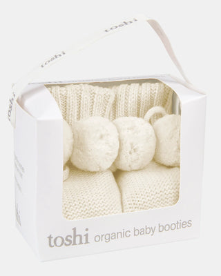 Organic Booties Yummy - Cream