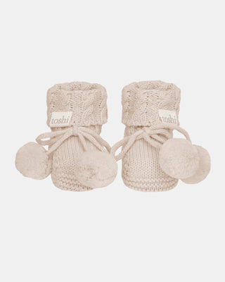 Organic Booties Yummy - Oatmeal