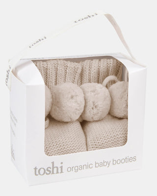 Organic Booties Yummy - Oatmeal