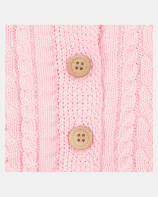 Organic Cardigan Yummy - Misty Rose