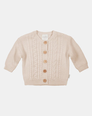 Organic Cardigan Yummy - Oatmeal
