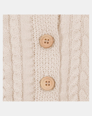 Organic Cardigan Yummy - Oatmeal