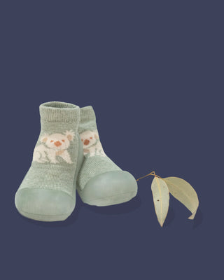 Organic Hybrid Walking Socks Jacquard - Koala