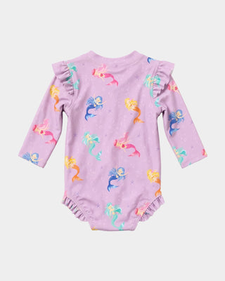 Swim Onesie L/S Twinkle Princess Mermaid
